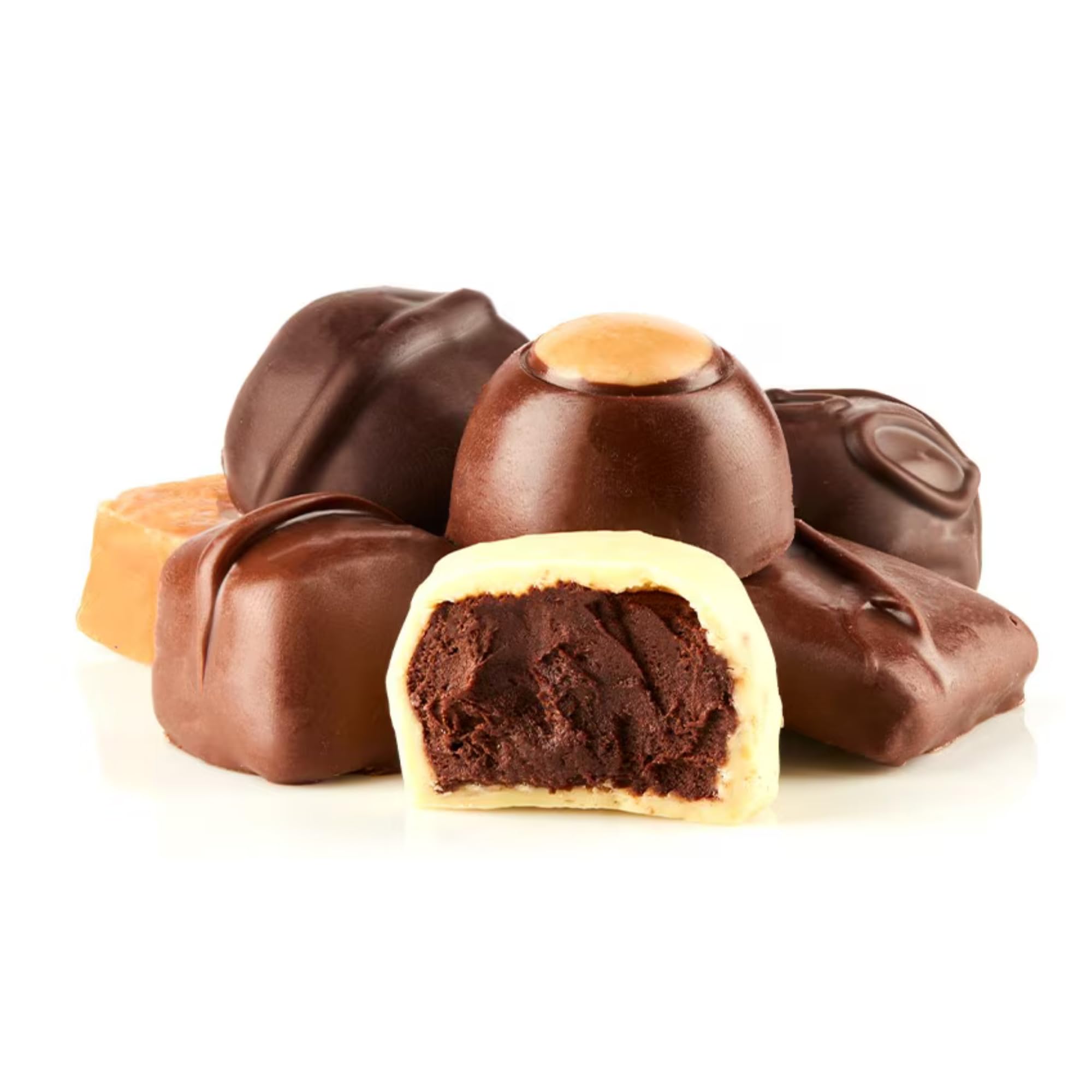 Fannie May Milk and Dark Chocolate - Assorted Chocolates (and ButterCreams, Trinidads, Butter Toffee, Honey Almond Nougat, Caramels) Signature or