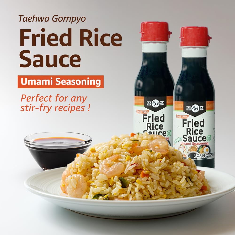 Taehwa GOMPYO Fried Rice Sauce Umami Seasoning 8.45 fl oz (250ml), Stir-Fry Soy Sauce, Umami Sauce, Sweet & Savory Flavor, Korean Food