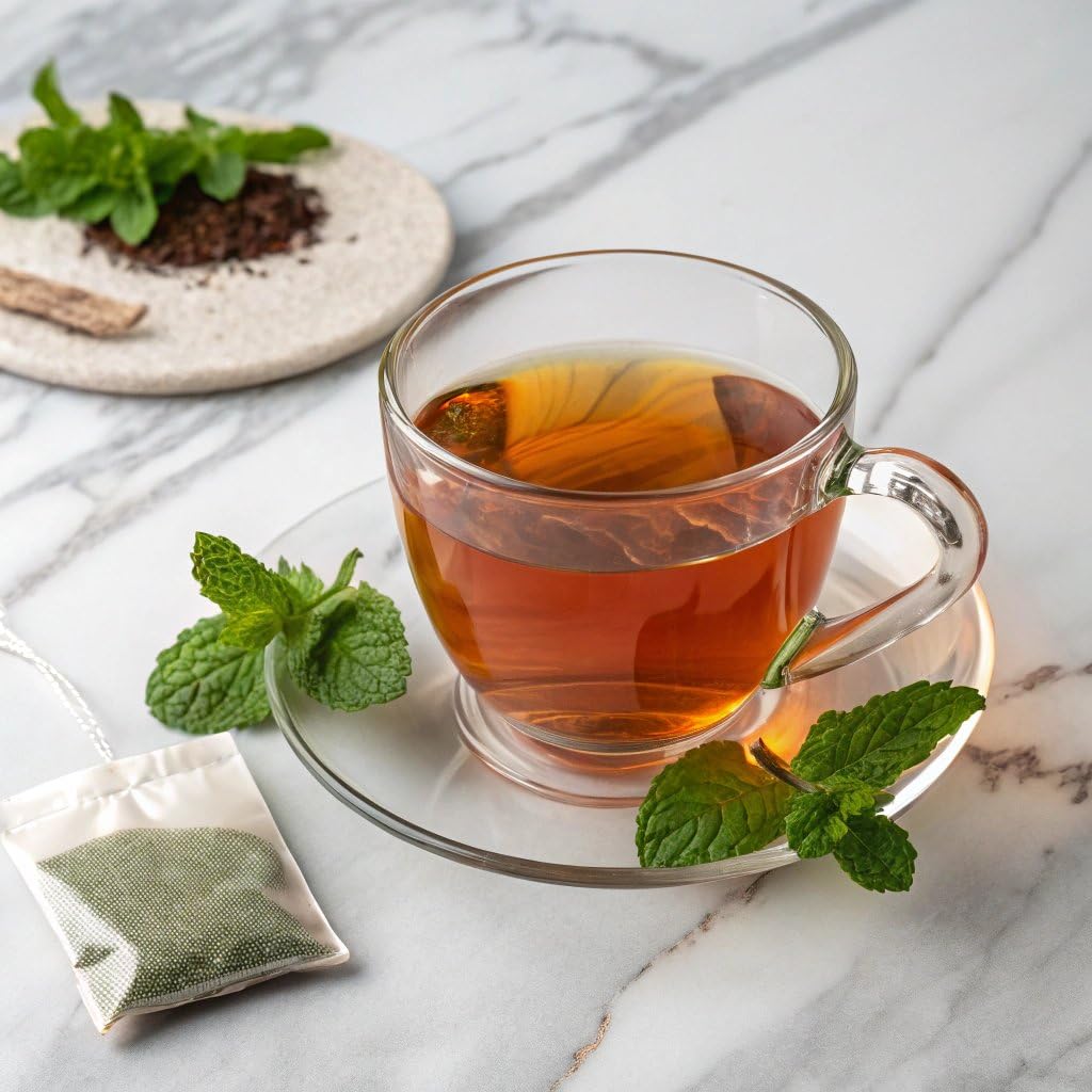Harney & Sons Peppermint Herbal Tea in Sachets, Caffeine-Free Herbal, 30 Sachets