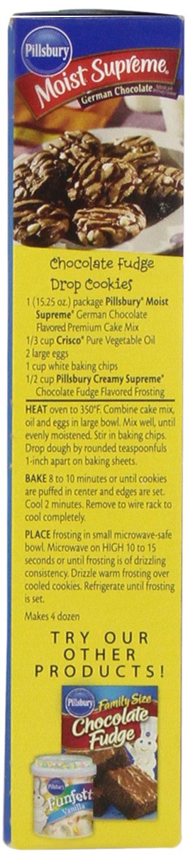 Pillsbury Cake Mix Moist Supreme German Chocolate, 15.25 oz