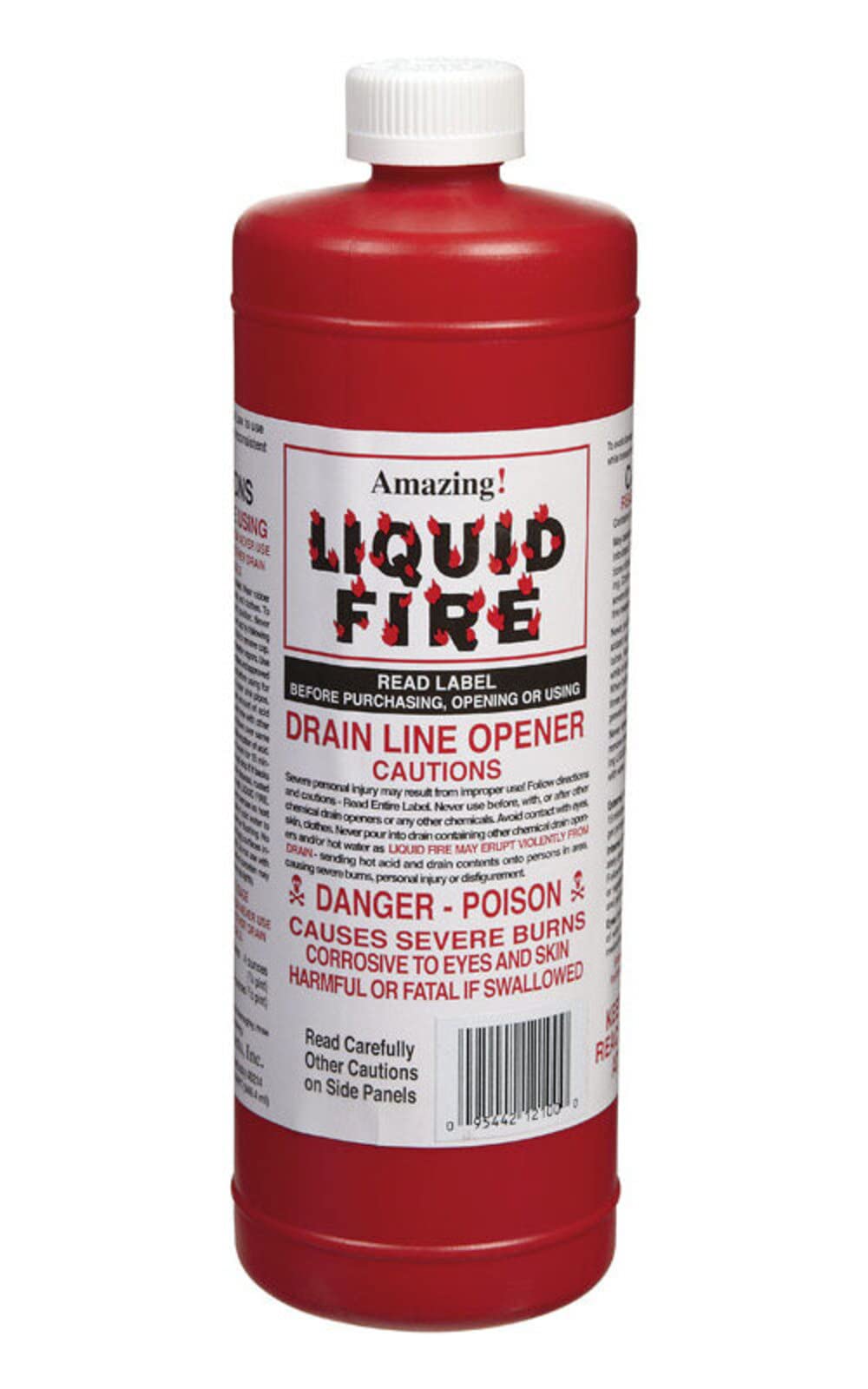 Amazing Liquid Fire Liquid Drain Opener 32 oz. - Total Qty