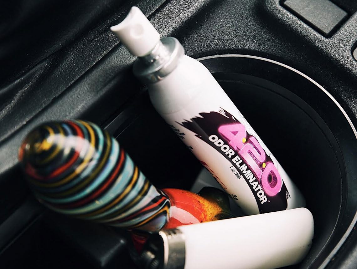 420 Odor Eliminator Air Freshner (Sweet Vanilla Pink) (3 Pack Spray)