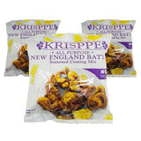 Krisppe All Purpose New England Style Batter Mix for Rhode Island Clam Cakes & Fritters (3 Pack)