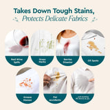 Puracy Laundry Stain Remover Brush for Tough, Deep, and Aged Clothing Stains, with Vegan Bristles for Safe and Effective Stain and Odor Elimination