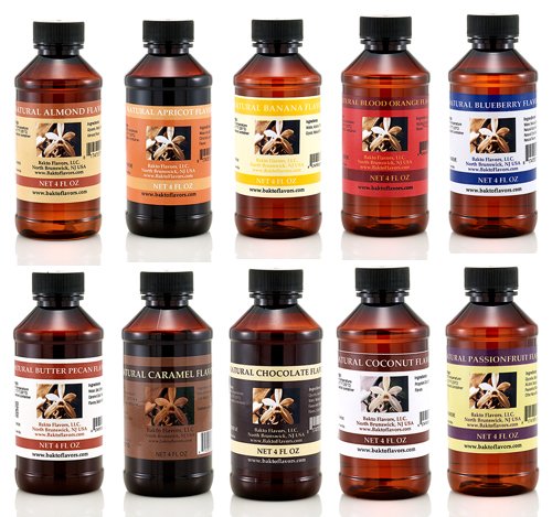 Bakto Flavors Natural Flavors & Extracts - PICK YOUR OWN 4 OUNCE BOTTLES - Pack of 3