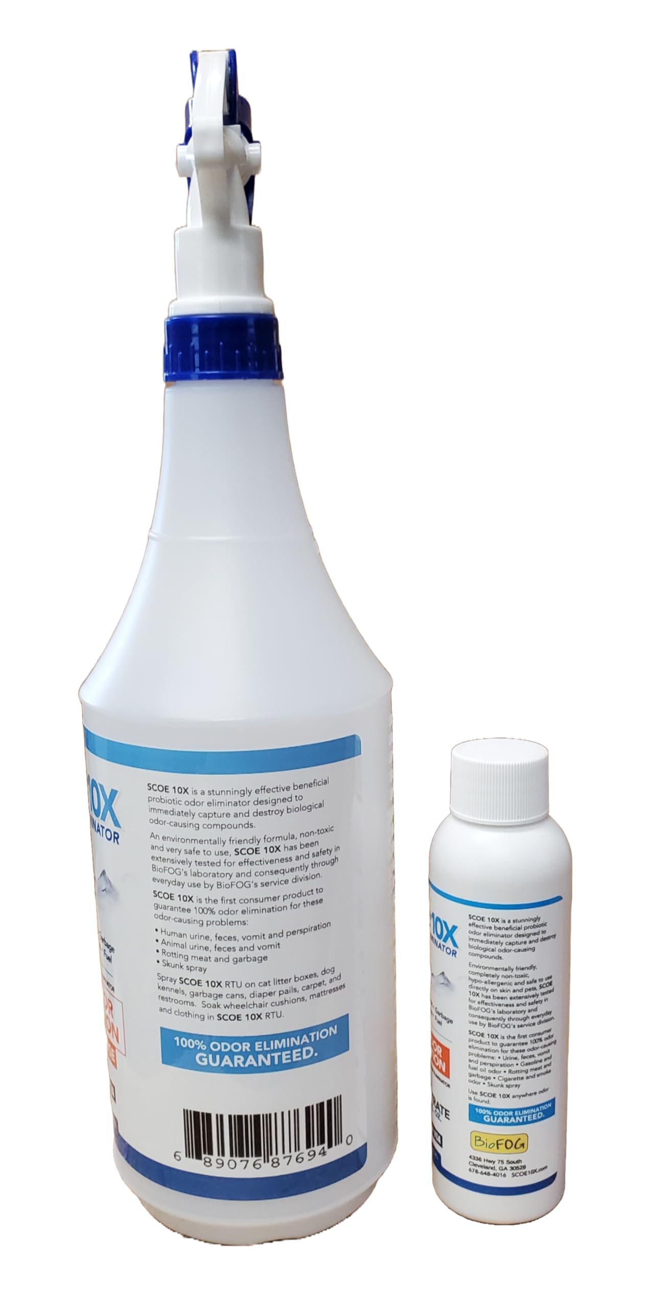 SCOE 10X Odor Eliminator Concentrate 32 Oz Starter Kit - Urine Odor Eliminator