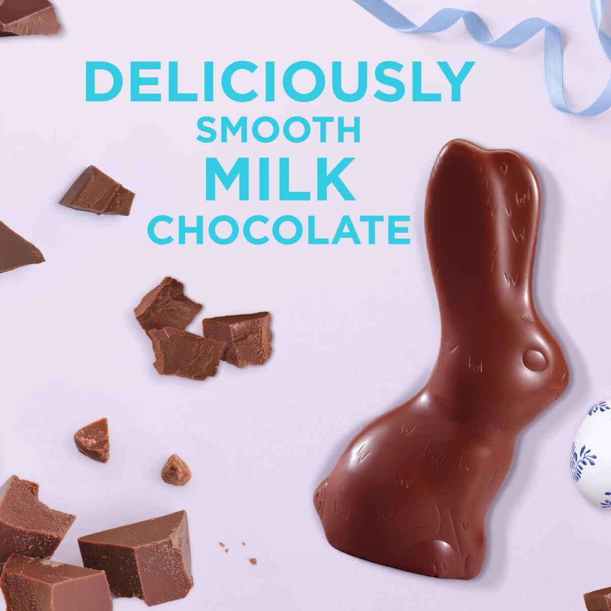 Easter Bunny Hollow Milk Chocolate Candy Rabbit, 3 Oz.