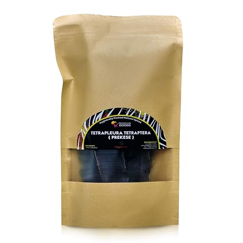 MOTHERLAND GOODS Prekese - Organic African Natural Aidan Fruit (7 Pieces) Perfect for Tea, Soft Drinks and Soup - Premium African Herbs - Whole
