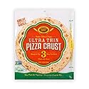 Golden Home Ultra Thin Pizza Crust, Low Carb, Low Fat, Non-GMO Wheat (3 Crusts)