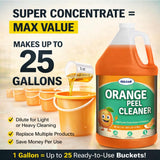 GELEAN orange peel Multi Purpose Cleaner & Deodorant - Floor Cleaner (Made in USA) | Tile, Stone, Laminate, Vinyl & Natural Wood Floor Cleaner