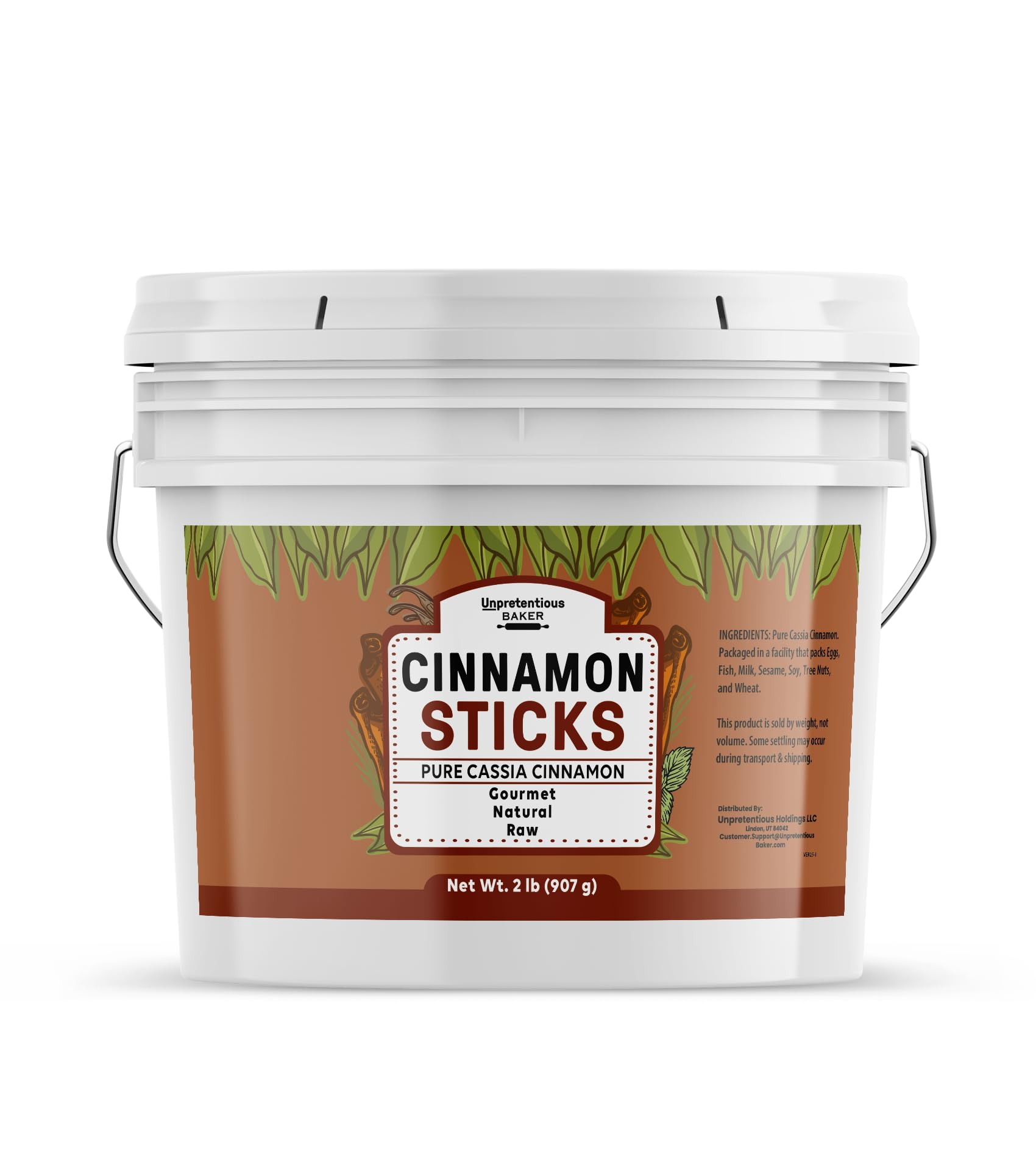 Unpretentious Cinnamon Sticks, 1 Gallon Bucket, Cassia Cinnamon, Pure & Natural, Cooking & Baking