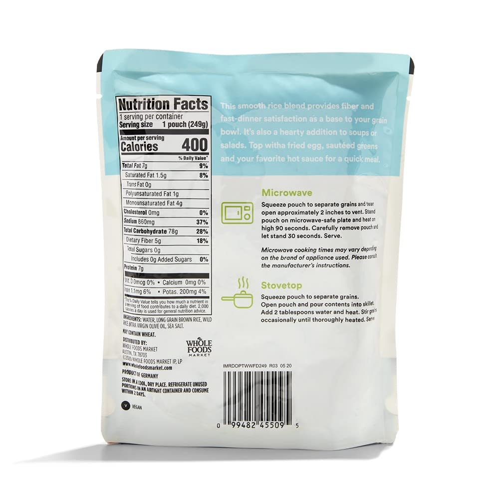 365 by Whole Foods Market, Long Grain Brown & Wild Rice, 8.8 oz