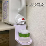 CeFurisy Laundry Detergent Holder, 2 Pack Tray Dispenser Detergent Cup Holder Drip Catcher Fit for Fabric Softener Liquid to Keep for Laundry Room