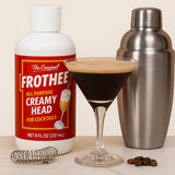 FROTHEE All Purpose Cocktail Foamer 8oz - Egg Substitute, Vegan, Gluten & Alcohol Free Foam - For Cocktails, Mocktails, & Shaken Drinks, 1 Pack