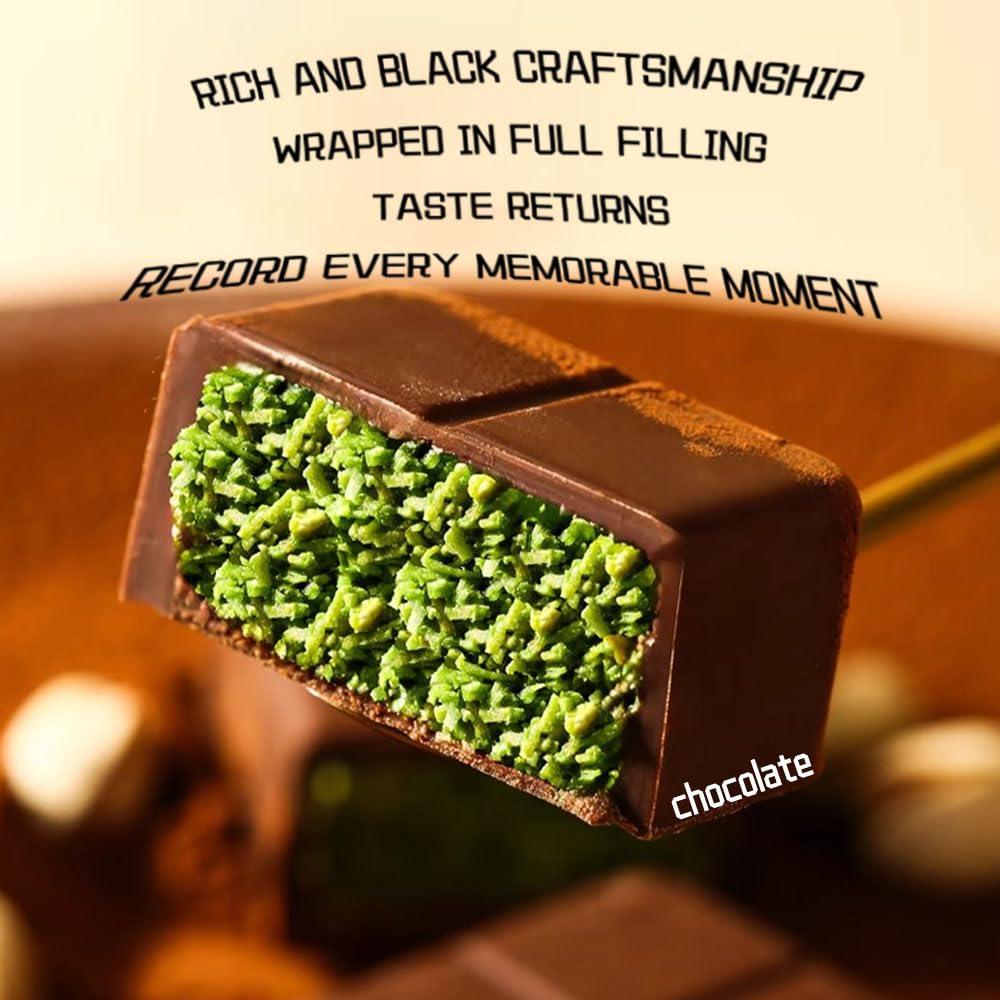 Nutty Fruity Dubai Chocolate Bar Kit,Sandwich Filling Mildly Bitter But Not Greasy,Dubai Chocolate Bar,Movie Theater Candy