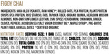 Big Spoon Roasters Figgy Chai Nut Butter Bars - Low Carb, High Protein Bars w/Pea Protein - Vegan Energy Snacks w/Peanut & Almond Butter
