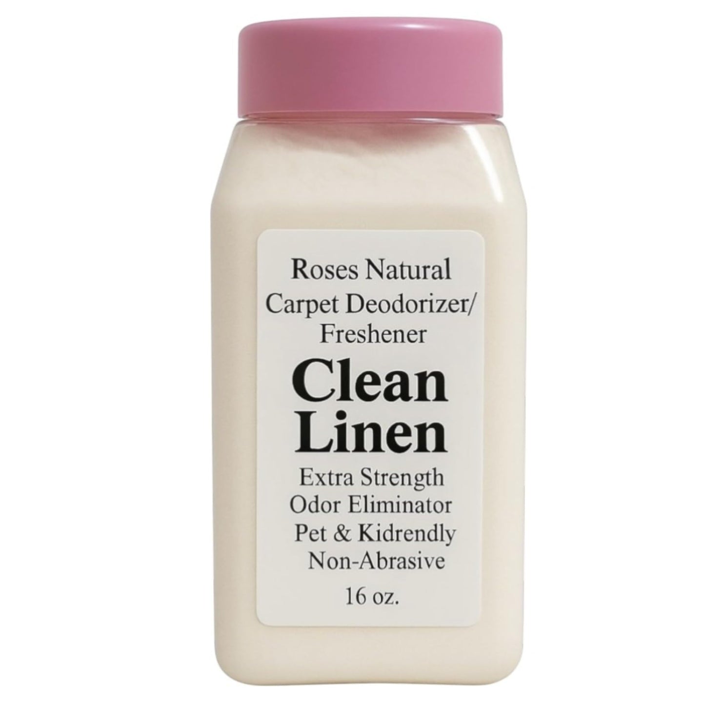 Roses Natural Clean Linen Carpet Deodorizer Powder - Pet Odor Eliminator & Carpet Freshener, Rugs & Upholstery, Natural Baking Soda Formula, Kid & Pet