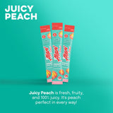 Alani Nu JUICY PEACH Energy Sticks | Energy Drink Powder | 200mg Caffeine | Pre Workout Performance with Antioxidants | On-The-Go Drink Mix | Biotin