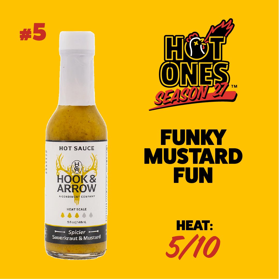 Hot Ones Hot Sauce Challenge Set - Season 27 Heat - Hot Sauces Gift Set - Variety Pack - Made with Natural Ingredients - Unique Small Batch Sampler
