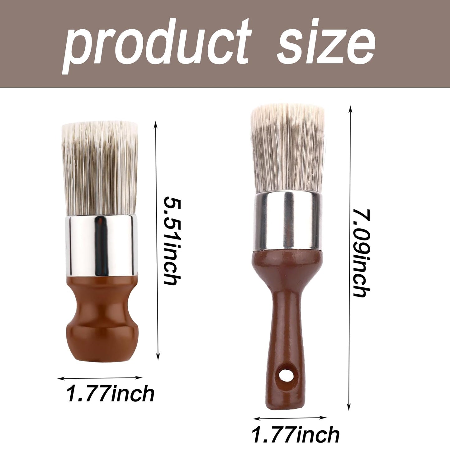 2pcs Salve Brush for Furniture Leather & Wood Care Cleaning Brush, Ergonomic Leather Furniture Cleaning Brush, Wax Brushing Tool with Comfortable