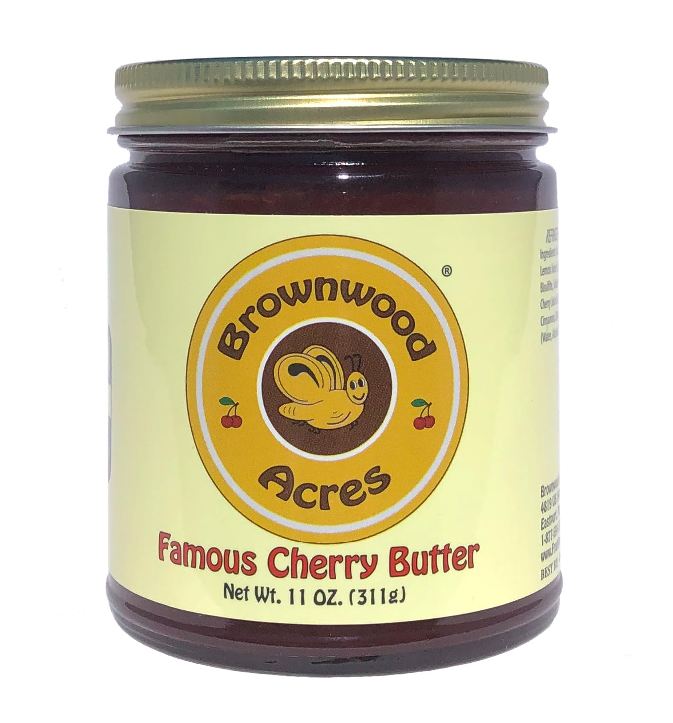 Famous Cherry Butter by Brownwood Acres, A Northern Michigan Favorite! (11 Ounce)