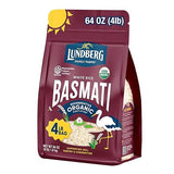 Lundberg Basmati Rice, Long Grain White Rice - Non-Sticky, Fluffy, Nutty, Aromatic Rice, Vegan Food, Healthy Meals, Gluten-Free, Grown in California, 64 Oz