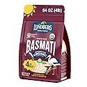 Lundberg Basmati Rice, Long Grain White Rice - Non-Sticky, Fluffy, Nutty, Aromatic Rice, Vegan Food, Healthy Meals, Gluten-Free, Grown in California, 64 Oz