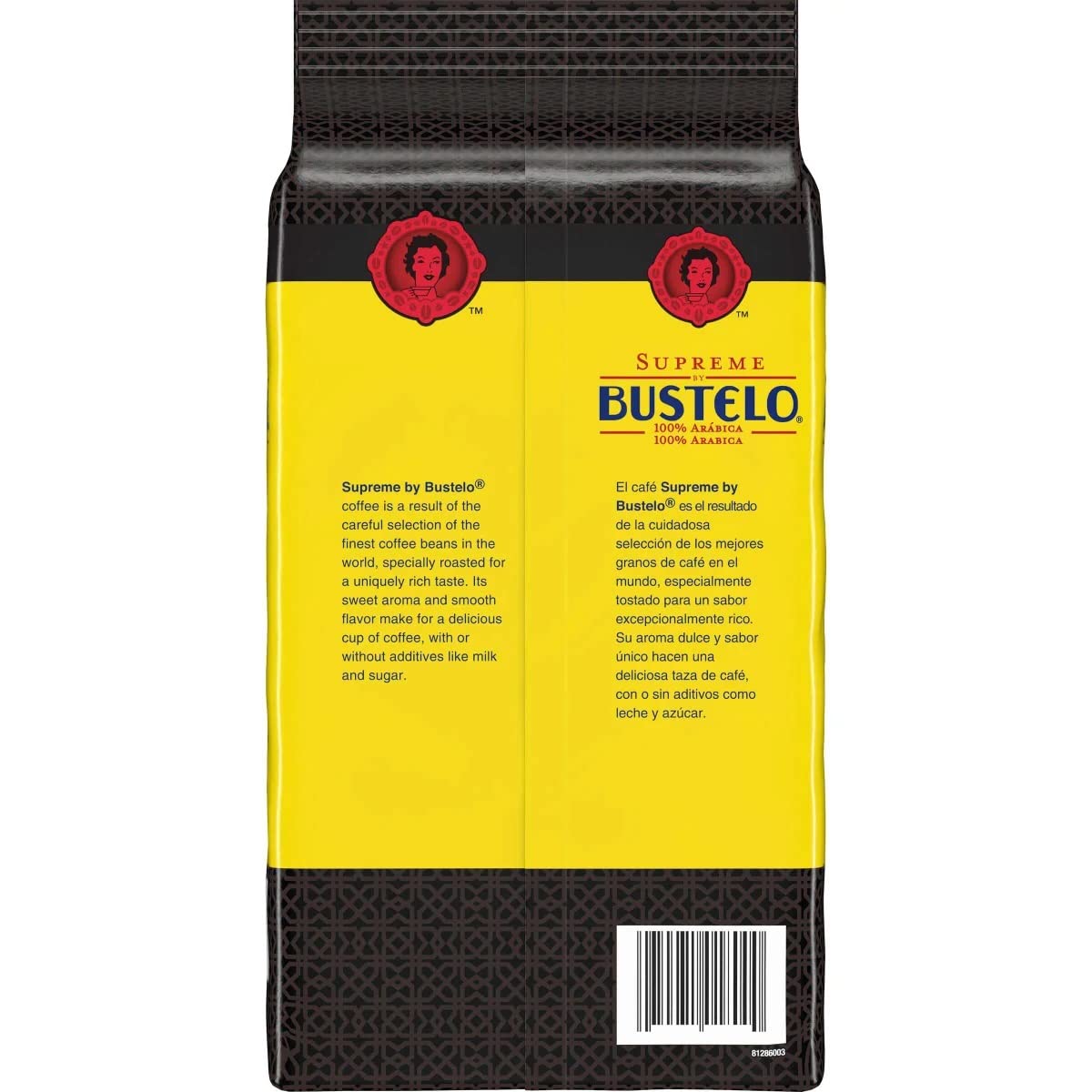 Supreme Bustelo Espresso Style Whole Bean Coffee, Dark Roast, 32 oz., Each (SMU01800)