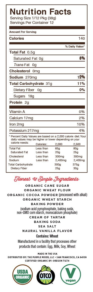 Miss Jones Baking Co Organic Chocolate Cake Mix, 15.87 OZ