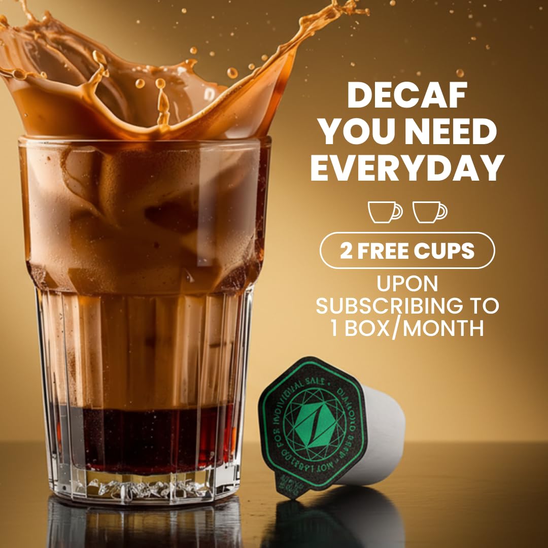 Luxury Instant Espresso - Decaf, Hot or Iced Instant Coffees, Cold Brew Coffee, Double Shot Espresso, 12 Count, 100% Arabica, Sugar Free, No Additives