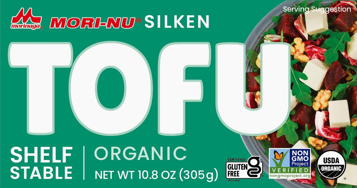 Mori-Nu Silken Tofu Organic | Velvety Smooth and Creamy | Low Fat, Gluten-Free, Dairy-Free, Vegan, Made with Non-GMO organic soybeans, KSA Kosher