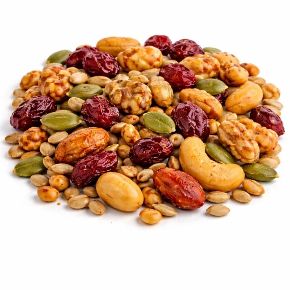 Cranberry Munch Mix - Nuts & Seeds Snack Blend with Dried Cranberries, Sweet & Crunchy Trail Mix Style, 1 lb (Approx. 600 Pieces)