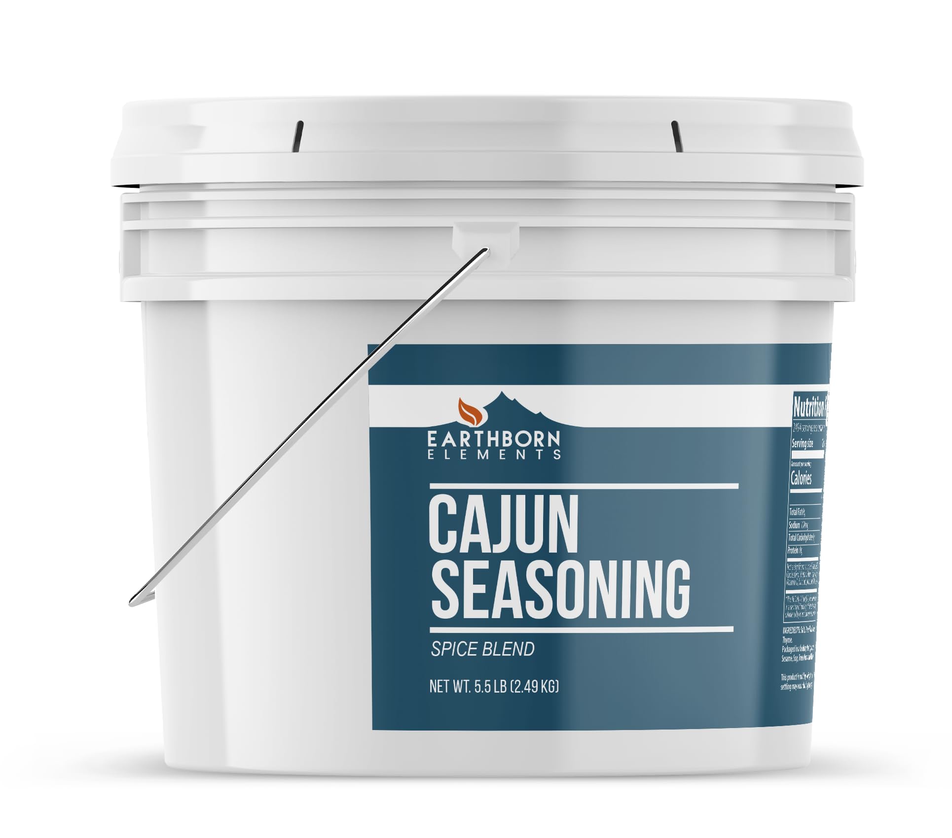 Earthborn Elements Cajun Seasoning 1 Gallon Bucket, Spice Blend, Rich Flavor