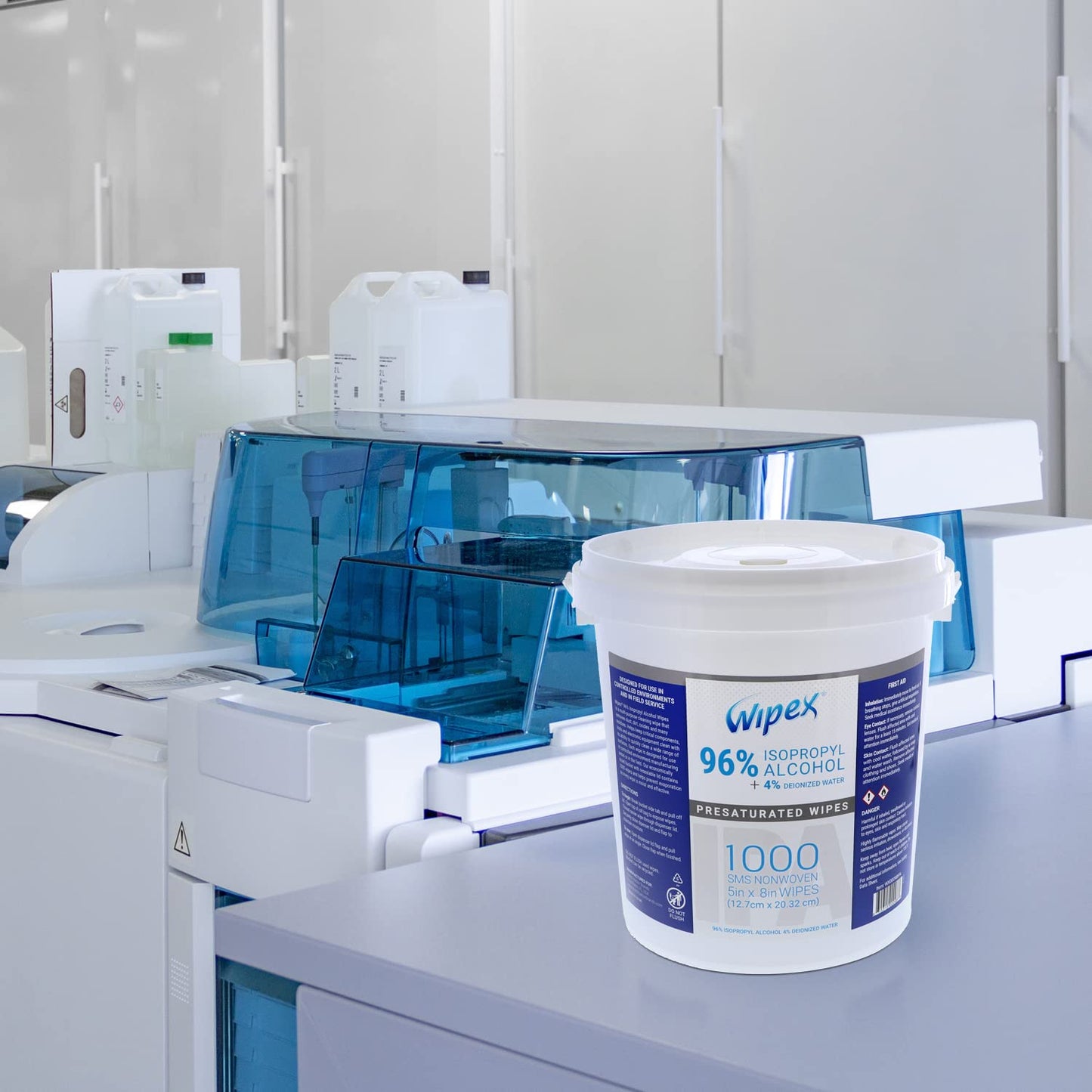 Wipex Alcohol Wipes - 96% Isopropyl Alcohol, 4000 Bulk Pack - Electronic Tech Wipes for Cleanrooms, Labs, Sensitive Equipment & Production, SMS Cloth