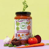 Hidden Foods Sausage & Garlic Hearty Sicilian Style Sauce, 4g Protein & 4g Fiber, No Added Sugar, Slow Cooked Italian Flavor, Made With Hidden