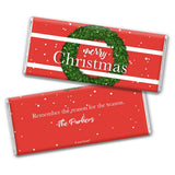 Christmas Candy Personalized Holiday Wrappers for Candy Bars (25 Wrappers)