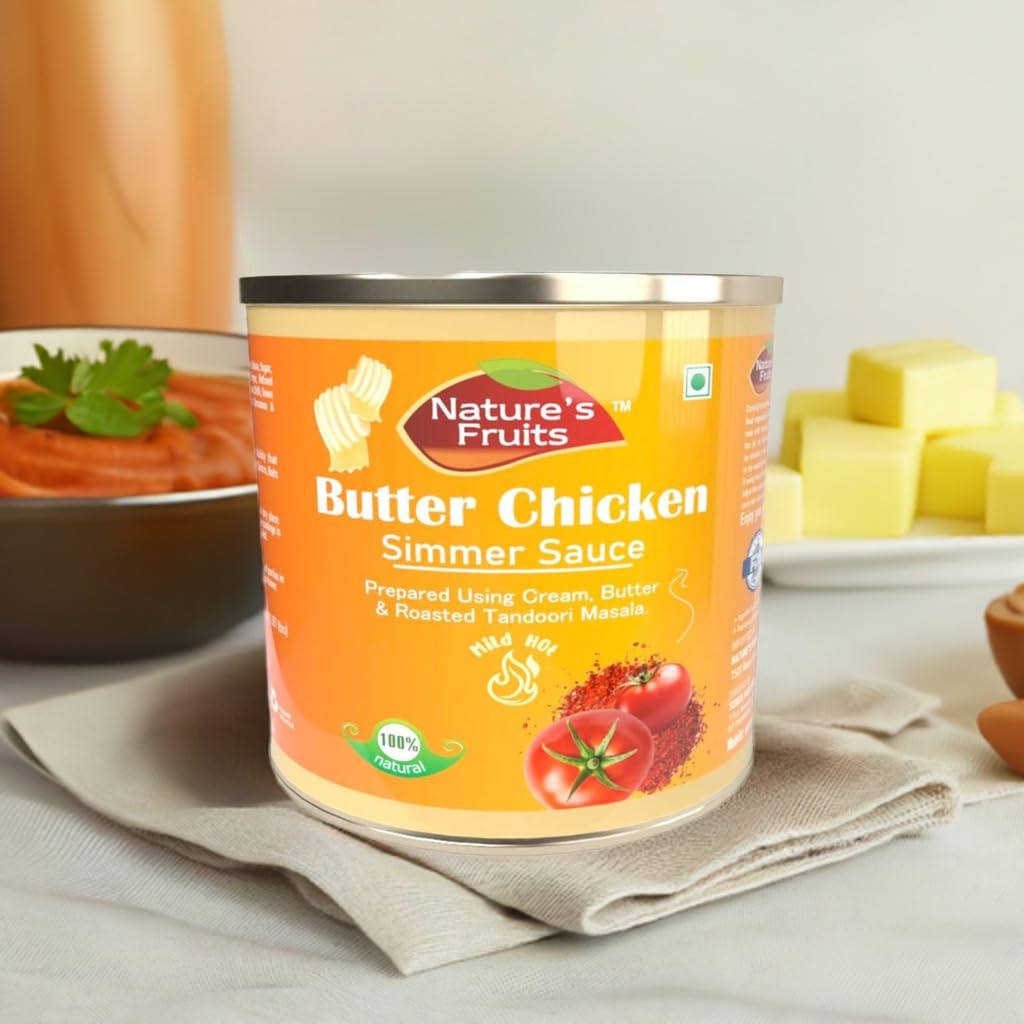 Butter Chicken Simmer Sauce - 29 oz - Creamy Tomato-Based Indian Sauce - Ready-to-Cook for Chicken or Paneer - Ideal for Restaurants & Catering