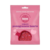 Biona Organic Vegan Pomegranate Hearts 75g-10 Pack
