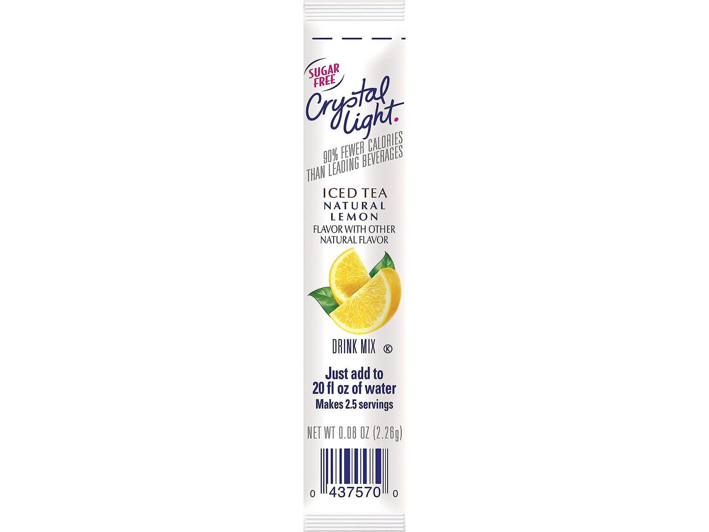 Crystal Light 00757 on the Go, Iced Tea, 16 Oz Packets, 30/Box