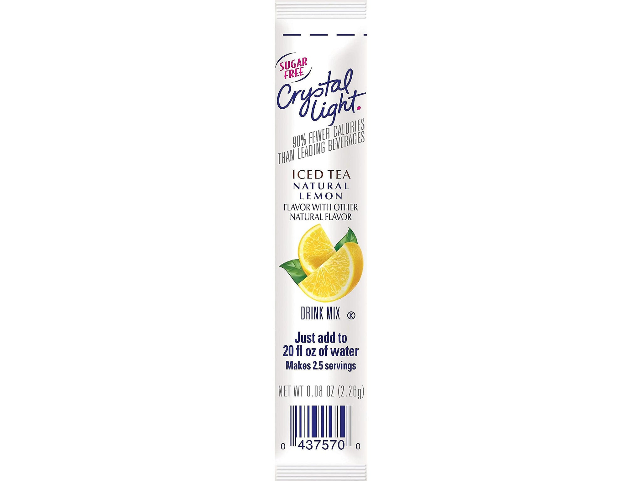Crystal Light 00757 on the Go, Iced Tea, 16 Oz Packets, 30/Box