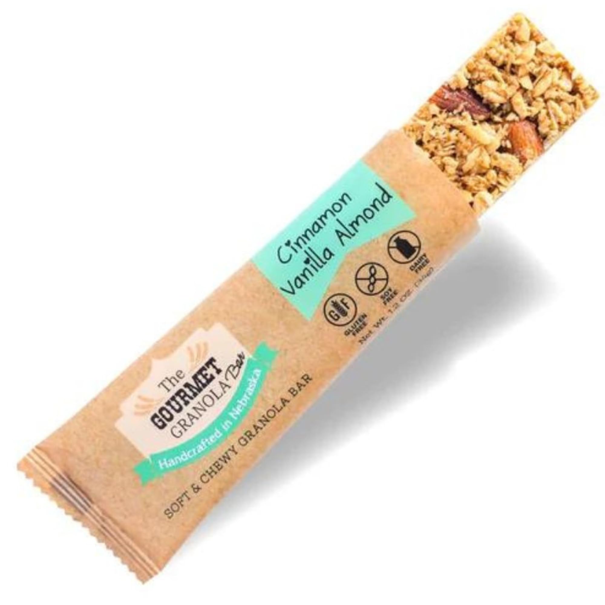 Almond Cinnamon Vanilla Granola Bars | 12 Pack | Gluten, Dairy, & Soy Free | Omaha, NE Made | The Gourmet Granola