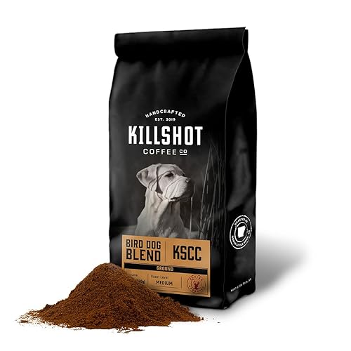 Killshot Coffee Bird Dog Blend, Medium Roast Ground Coffee - 12 Ounce Bag