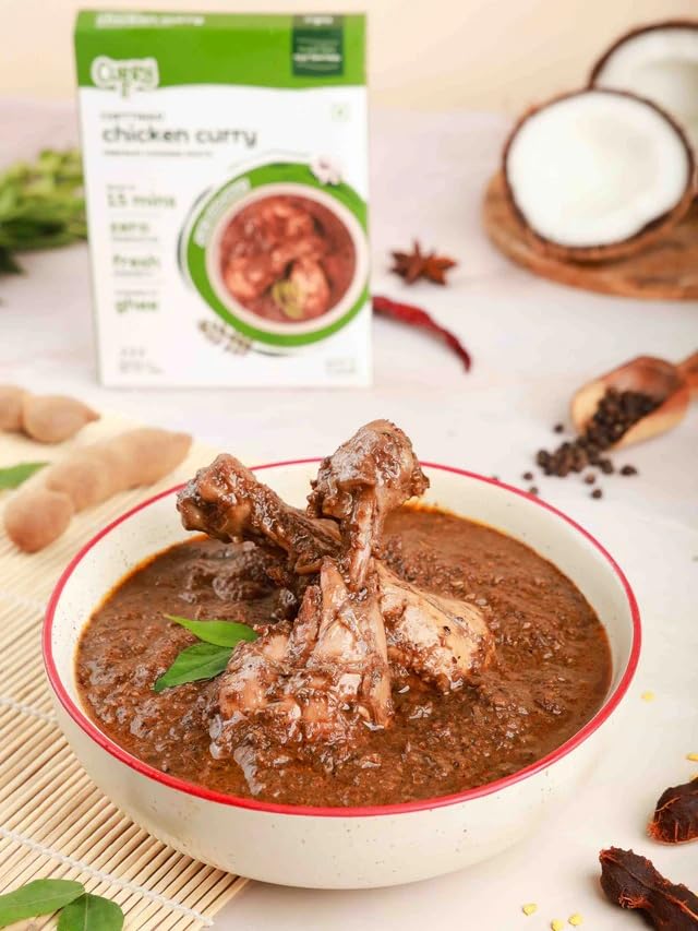 CURRYiT Instant Chettinad Chicken Curry Paste | Just Add Chicken, Lamb, Fish, Egg | Ready in 15-30 Mins | Serves 6 | Made with Ghee | No Preservatives
