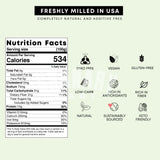 Flax Seed Meal Flour by Granary Mart- Rich in Protein/Omega 3,6 & 9/Fiber - GMO-FREE - Freshly Milled in USA - Keto-Friendly/Vegan - Affordable Bulk
