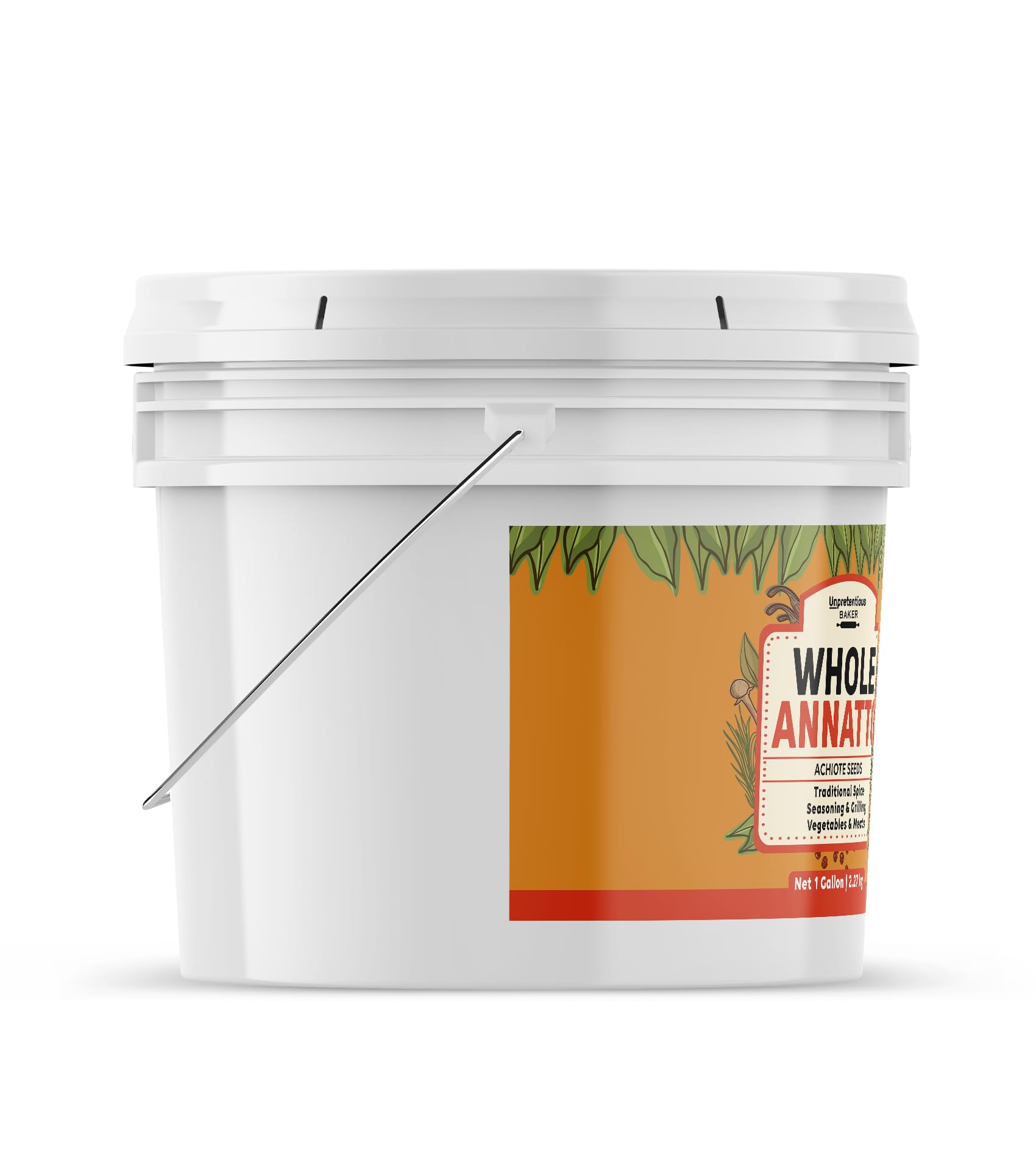 Unpretentious Whole Annatto Seeds, 1 Gallon, Seasoning, Grilling Spice & Rub, Cooking