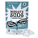 Molly's Suds Laundry Detergent Pods | Clean Detergent for Sensitive Skin | Ultra Concentrated and Stain Fighting | Unscented - 120 Count (Value Pack)