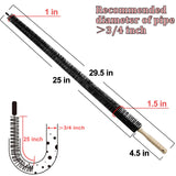 Clothes Dryer Lint Brush, 29.5" Long Flexible Lint Vent Trap Cleaning Tool, Refrigerator Condenser Coil Brush, Dryer Lint Removal Cleaner Brush