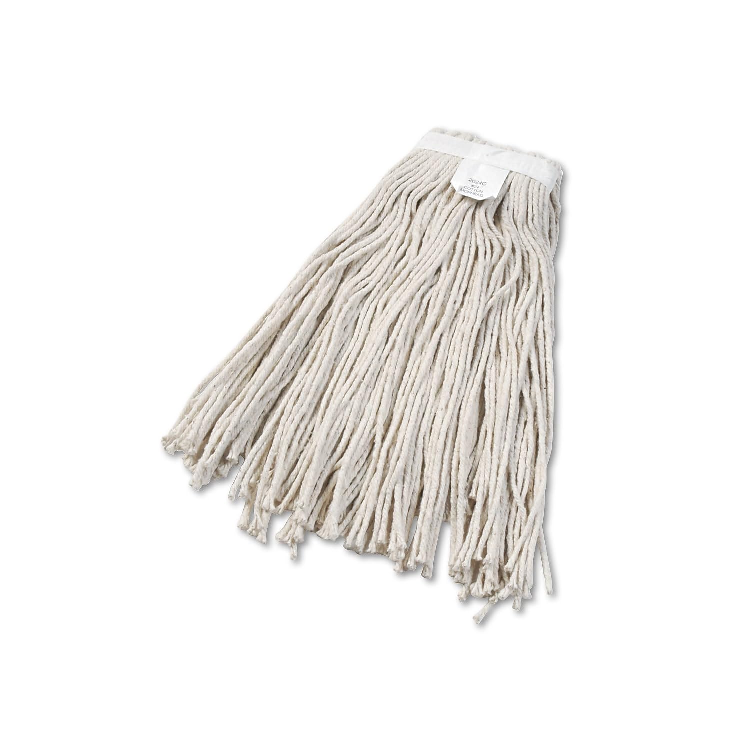 Boardwalk Cut-End Wet Mop Head, Cotton, No. 24, White