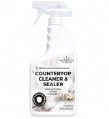 NOYATECH Countertop Cleaner & Sealer - Streak-Free Spray for Granite, Marble & Quartz | Cleans & Protects in One Step | USDA BioBased, Non-Toxic, No