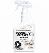 NOYATECH Countertop Cleaner & Sealer - Streak-Free Spray for Granite, Marble & Quartz | Cleans & Protects in One Step | USDA BioBased, Non-Toxic, No